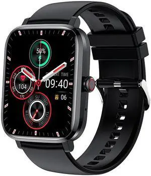Hk20 Bluetooth Calling Female Cycle Heart Rate Blood Oxygen Health Sport Step Counting Smart Call Watch (Black)