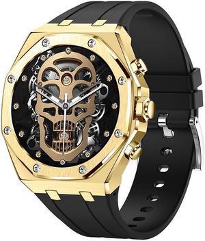 Ak68 One-Key Connection Bluetooth Call Smart Watch 1.43 Inch Amoeld Screen Sports Bluetooth Call Watch (Gold)