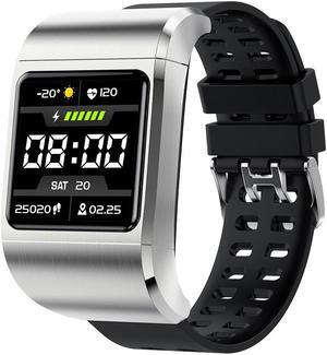 G36pro Smart Bracelet Bluetooth Phone Headset 2-In-1 Color Screen Heart Rate Bracelet Blood Pressure Monitoring Sports Bracelet (Silver)