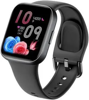 Y83 Bluetooth Calling Smart Watch Hd 1.85Inch Body Temperature Heart Rate Blood Sugar Sport Smart Watch (Black)