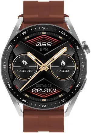 Hw23pro Smart Watch Bluetooth Calling Music Blood Oxygen Blood Pressure Monitoring Weather Smart Watch (Brown)