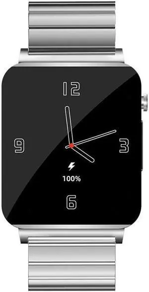 Ks03 Ecg Non-Invasive Blood Glucose Smart Watch Heart Rate Blood Pressure Temperature Monitoring Smart Bracelet Sports Watch (Silver Bamboo)