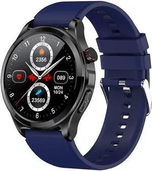 Tk22 Bluetooth Call Ecg Non-Invasive Blood Glucose Measurement Smart Watch, Heart Rate, Blood Pressure, Sports Smart Watch (Blue) Black