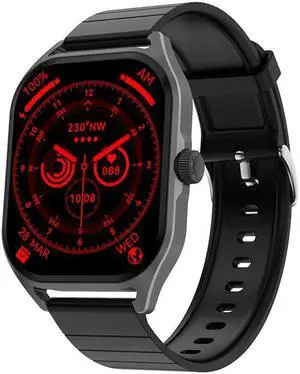 Dt99 Bluetooth Calling Smart Watch Women's Health Heart Rate Blood Pressure Monitoring Multi-Sport Smart Watch (Black)