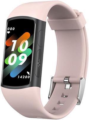Tm300 Bluetooth Calling Ecg Blood Glucose Smart Bracelet Body Temperature Heart Rate More Than Sport Smart Watch (Pink)
