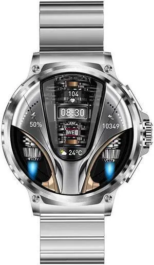 1.85 Large Screen 710Mah Battery V69 Bluetooth Call Smart Watch Heart Rate Blood Oxygen Multi-Sport Smart Watch (Silver Bamboo)
