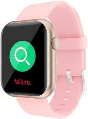 R3l Full Touch Smart Watch Heart Rate Blood Oxygen Watch Ui Built-In 20 Languages Support Playing Games (Gold)