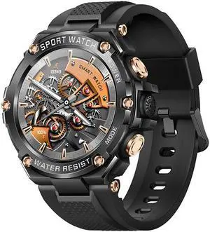 T88 Bluetooth Calling Smart Watch Message Heart Rate Blood Pressure Blood Oxygen Music Multi Sport Smart Watch (Black)