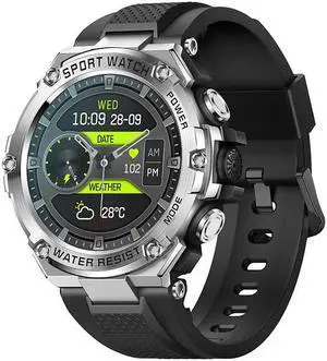 T88 Bluetooth Calling Smart Watch Message Heart Rate Blood Pressure Blood Oxygen Music Multi Sport Smart Watch (Silver)
