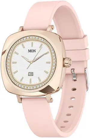 Women's Watch Lc605 Bluetooth Calling Ip68 Waterproof 1.19-Inch Women's Health Sport Smart Watch (Gold)