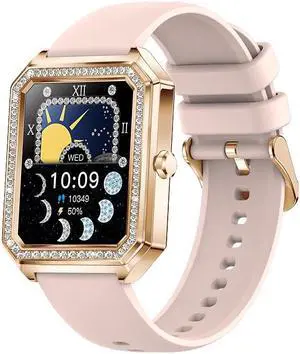 I88 Women's Bluetooth Calling Smart Watch Women's Health Heart Rate Blood Pressure More Than Sport Smart Watch (Pink)
