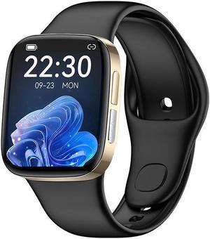 Jl08 Bluetooth Call Smart Watch Ecg Blood Glucose Body Temperature Blood Oxygen Heart Rate Blood Pressure Exercise Smart Watch (Gold Black)