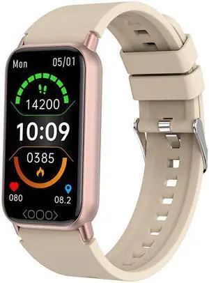 Tk72 Blood Sugar Body Temperature Smart Bracelet Female Health Heart Rate Blood Pressure More Than Smart Sport Bracelet (Yellow)