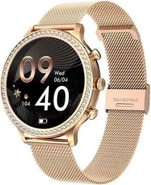 I70 Female Music Call Smart Watch Step Counting Heart Rate Blood Pressure Monitoring Multi-Sport Smart Watch (Gold Steel) I70 Female Music Call Smart Watch Step Counting Heart Rate Blood Pressure Monitoring Multi-Sport Smart Watch (Gold Steel)