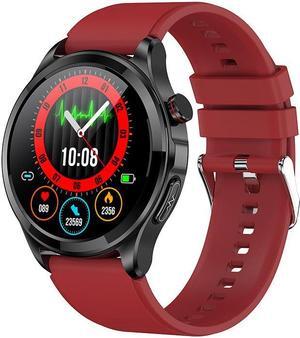 Tk22 Bluetooth Call Ecg Non-Invasive Blood Glucose Measurement Smart Watch, Heart Rate, Blood Pressure, Sports Smart Watch (Red)