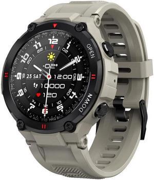 K22 K27 Outdoor Smart Bracelet 1.28 Inch Ips Heart Rate Blood Pressure Blood Oxygen Exercise Monitoring Waterproof Smart Watch (Silver Gray)