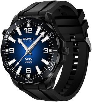 H35 Bluetooth Call Smartwatch 1.52 "360*360 Heart Rate Blood Pressure Multi-Sport Smartwatch (Black)