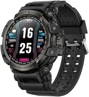 Lc16 Bluetooth Calling Smart Watch Heart Rate Blood Pressure Outdoor Three-Proof Multi-Sport Mode Smart Watch (Black)
