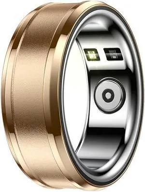 R3 Smart Ring Step Depth Waterproof Heart Rate Blood Oxygen Thermometer Step Multi-Sport Smart Ring (Gold 20)