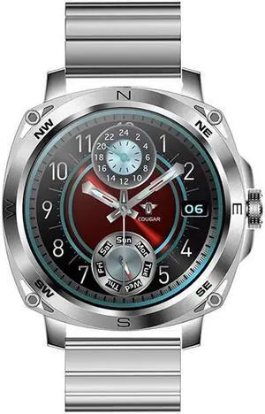 Amoled Screen I89 Bluetooth Calling Smart Watch Message Reminder Music Heart Rate Blood Pressure Sport Smart Watch (Silver Bamboo)