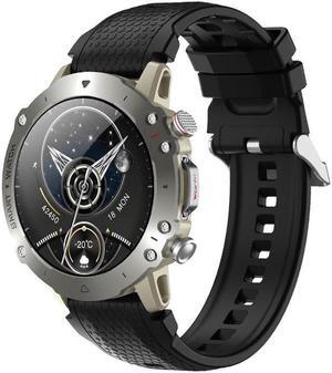 Hw6sport Smart Watch Bluetooth Calling Voice Assistant Blood Sugar Heart Rate More Than Sport Smart Watch (Silver)