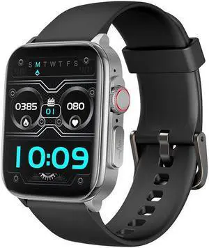 F200 Bluetooth Call Smart Watch Ecg Blood Glucose Heart Rate Health Monitoring Multi-Sport Smart Watch (Silver Leather)