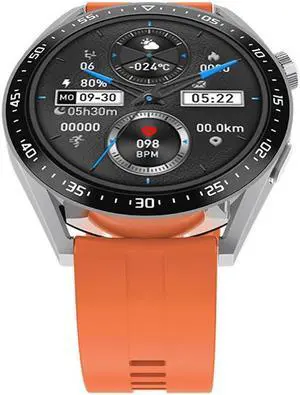 Amax3pro Bluetooth Calling Smart Watch Heart Rate Blood Pressure Weather Music Sport Smart Watch (Orange)