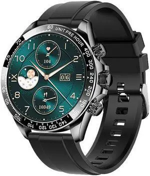 Ak63 One-Click Connection Bluetooth Call, Rotary Button, Voice Assistant, Heart Rate, Blood Pressure, Multi-Sport Smart Watch (Golden Milan)