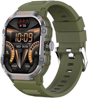 Hk24 Bluetooth Calling Smart Watch Nfc Game Heart Rate Blood Pressure Multi Sport Smart Watch (Green)