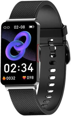 Ep08 Smart Watch Heart Rate Blood Oxygen Body Temperature Ecg Sleep Monitoring Health Smart Bracelet Sports Watch (Black)