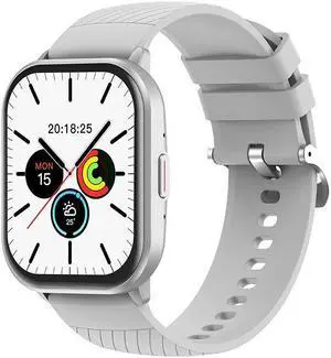 Zl99j Bluetooth Call Smart Watch Music Heart Rate Blood Pressure Blood Oxygen Multi-Sport Smart Watch (Silver)