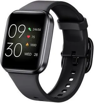 Q23 Smart Watch Heart Rate Blood Pressure Blood Oxygen Weather Music Alarm Clock Multi-Sport Smart Watch (Black)