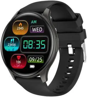 Zw60 Bluetooth Call Smart Watch 1.43Amoled Round Screen Heart Rate Blood Pressure Monitoring Multi-Sport Smart Watch (Blue Milan) Black