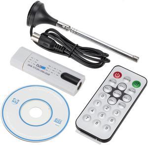 Digital Antenna USB 2.0 HDTV TV Remote Tuner Recorder Receiver for DVB-T2/DVB-T/DVB-C/FM/DAB for Laptop