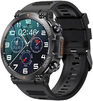 K56PRO Rugged Smartwatch with Call Function, Music, Weather Updates, 1.39-inch Display, Heart Rate, Blood Pressure, and Blood Oxygen Monitoring