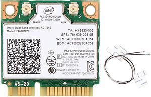  Intel Dual Band Wireless-AC 7260 2x2 Network plus Bluetooth  adapter (7260.HMWWB.R) : Electronics