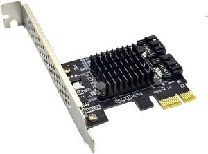 2 Port SATA III PCIe 3.0 X1 Controller Card, PCI Express to SATA 3.0 6G, Marvell 88SE91XX