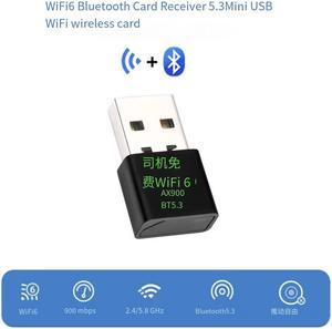 TelDaykemei AX900 USB WiFi 6 Bluetooth 5.3 Adapter 2in1 Dongle Dual Band 2.4G&5GHz USB WiFi Network Wireless Wlan Receiver DRIVER FREE