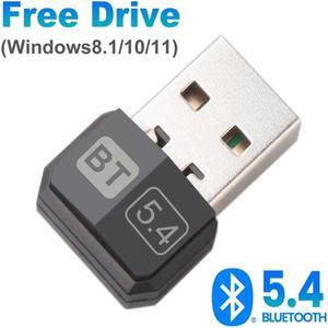 TelDaykemei USB Bluetooth 5.4 5.3 Dongle Adapter for PC Speaker Wireless Mouse Keyboard Music Audio Receiver Transmitter Drive free