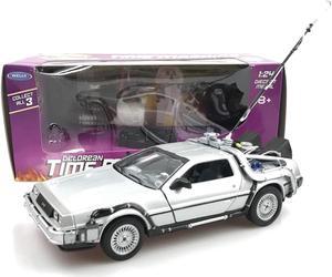 Welly 1:24 Diecast DeLorean DMC Back To The Future 1 Time Machine Car Model 22443