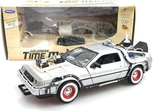 Welly 1:24 Diecast DeLorean DMC Back To The Future 3  Fly Mode Time Machine Car Model 22444