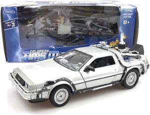 Welly 1:24 Diecast DeLorean DMC Back To The Future 2 Time Machine Car Model 22441