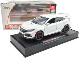 MiniAuto 1:32 Scale Civic Type R Red Label Diecast Car Model Doors Openable With Light & Sound