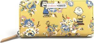 Cath Kidston Limited Edition Continental Zip Wallet Snoopy Kingswood Rose Mustard Yellow