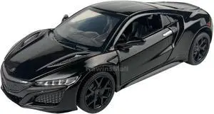 MiniAuto 1:32 Acura NSX 2016 Edition Sportscar Alloy Diecast Model JDM Pull-back Car Toy with Engine Sound and Light, with Display Base