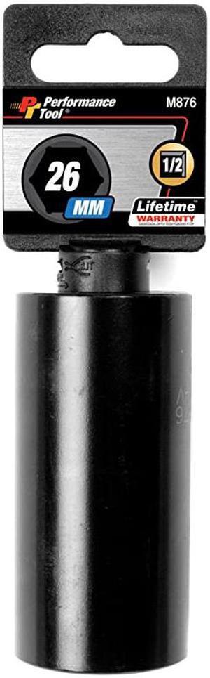 M876 1/2" Drive 6pt Impact Socket, 26mm