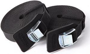 Sturdy 16-foot-by-1-inch Tie Down Strap Lashing Strap Cargo Tie-Down Strap Padded Cam Lock Buckle, 2 Pack