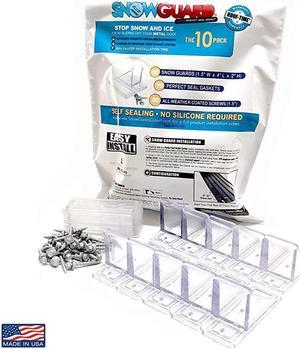Pack) Snow Guard with Perfect Seal Gasket and Screws Gutter Guards for Metal roof Roofing