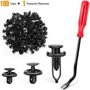 100PCS 6.5mm 7mm 9mm Compatible with Toyota Push Type Retainer 90467-10183,Engine Under Cover Push-Type Retainer for Lexus&Toyota Clips 90467-07201,for Toyota 52161-02020 Bonus Fastener Remover