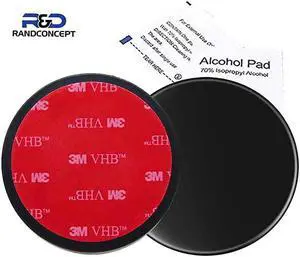 95mm 3M VHB Adhesive Dashboard Pad Mounting Disk for Suction Cup Phone Mount & Garmin GPS Suction Mount | 3.74" Wide Diameter 2 Pcs